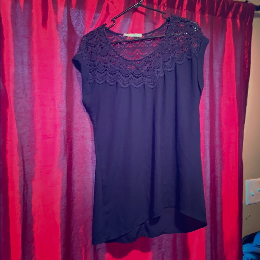 Maurices Navy Blue Blouse